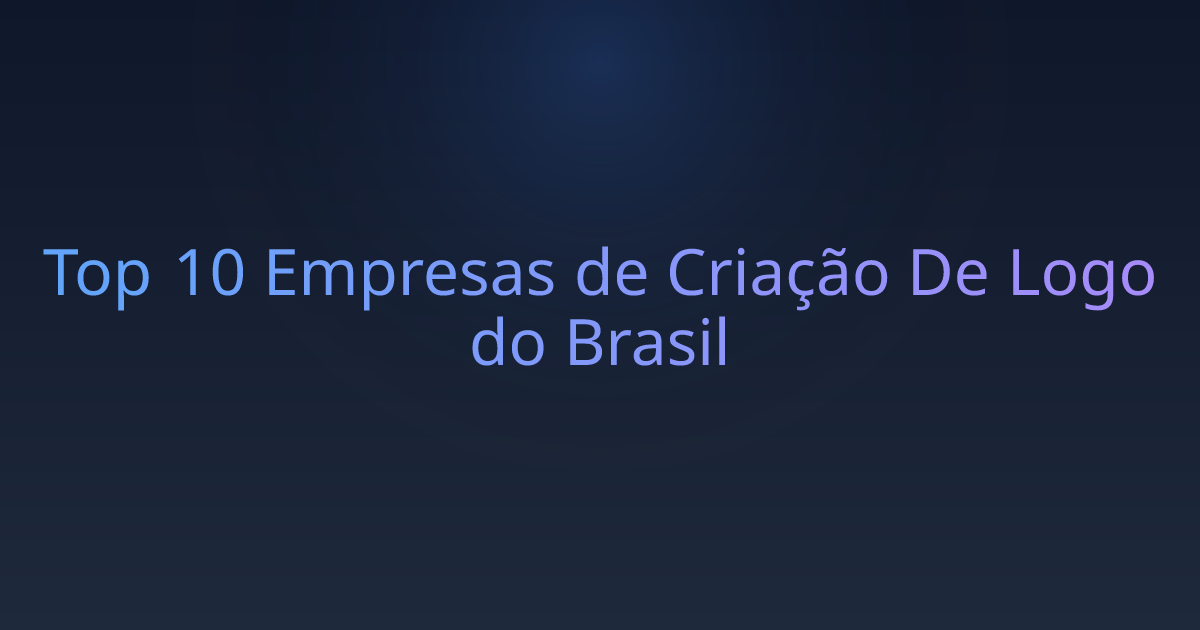 Top 10 Empresas de Criação De Logo do Brasil