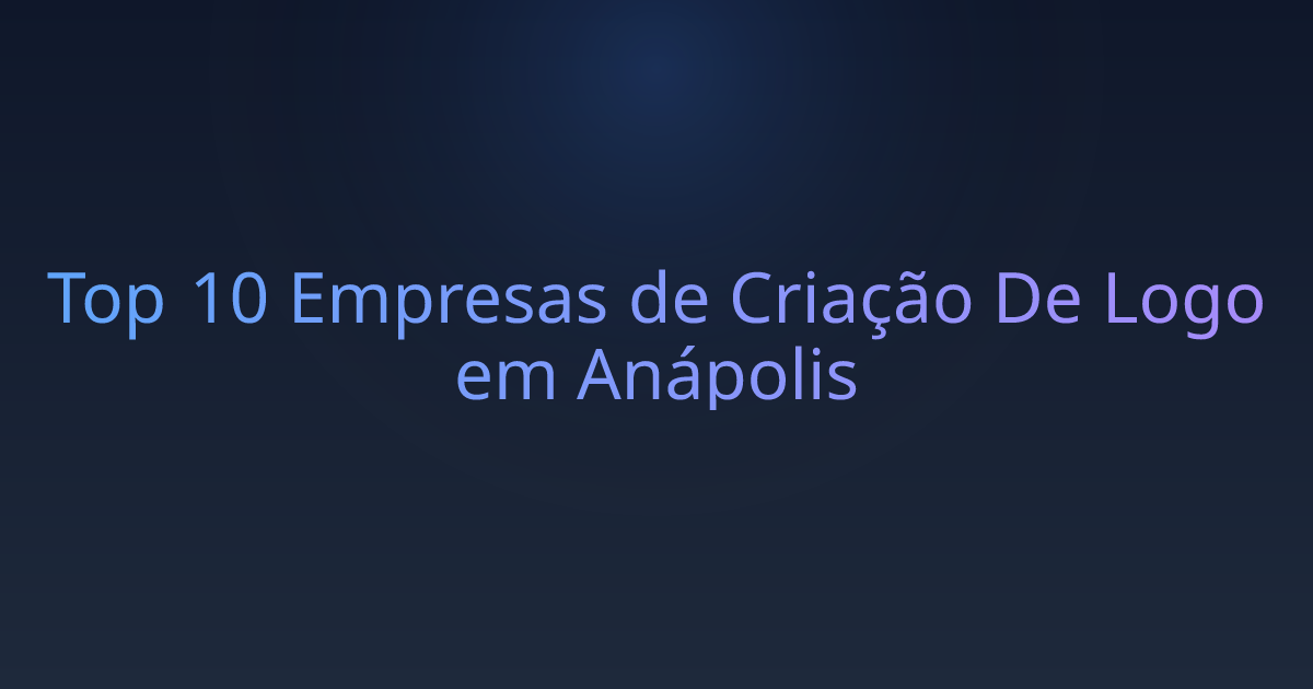 Top 10 Empresas de Criação De Logo em Anápolis