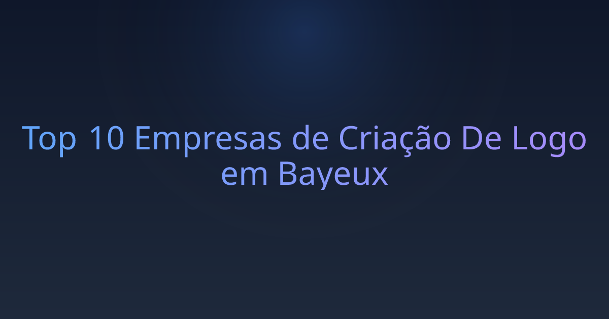 Top 10 Empresas de Criação De Logo em Bayeux