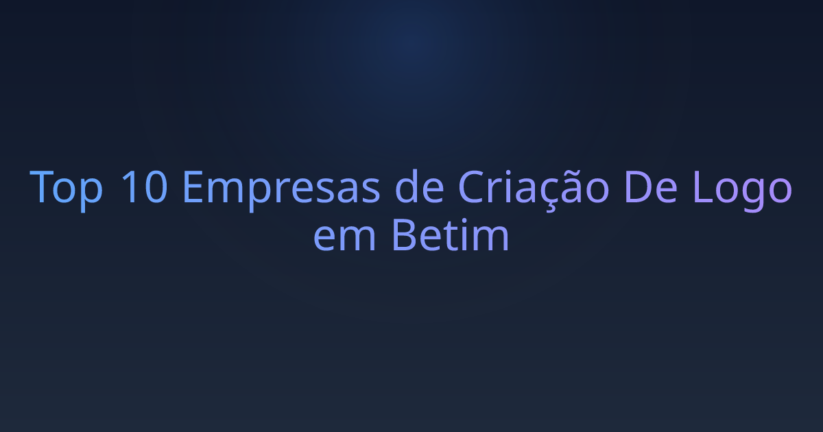 Top 10 Empresas de Criação De Logo em Betim
