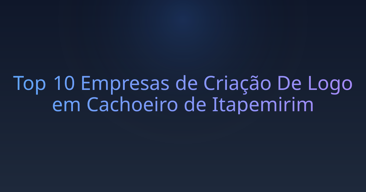 Top 10 Empresas de Criação De Logo em Cachoeiro de Itapemirim