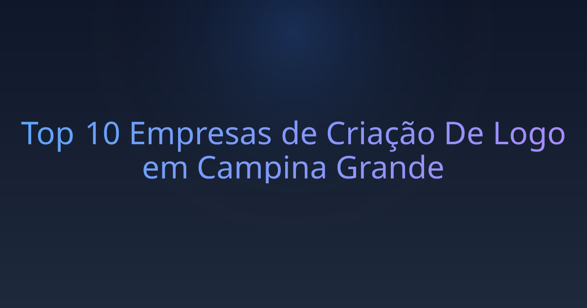 Top 10 Empresas de Criação De Logo em Campina Grande
