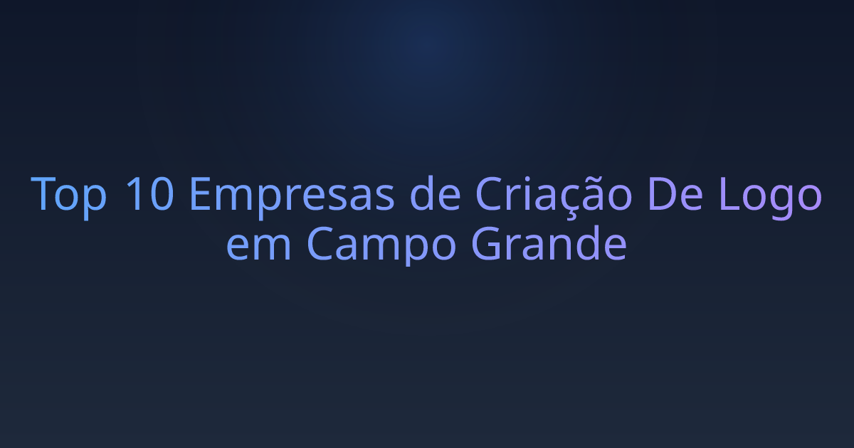Top 10 Empresas de Criação De Logo em Campo Grande