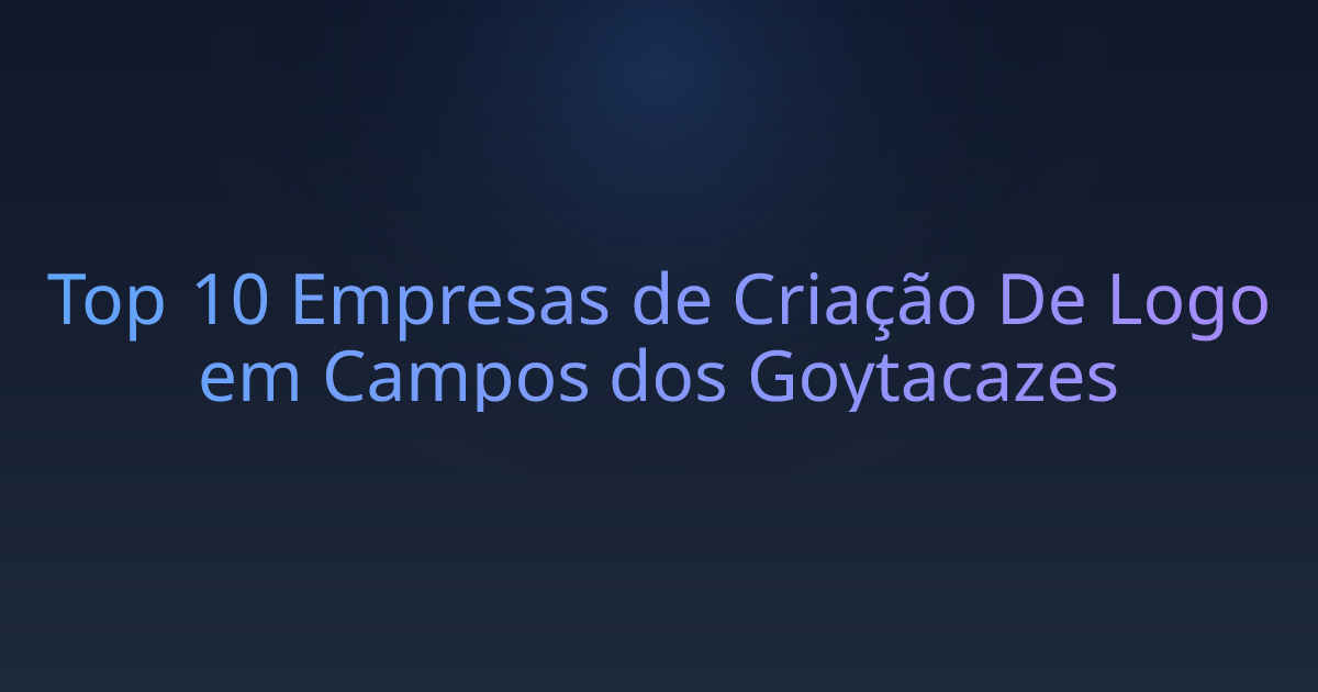 Top 10 Empresas de Criação De Logo em Campos dos Goytacazes