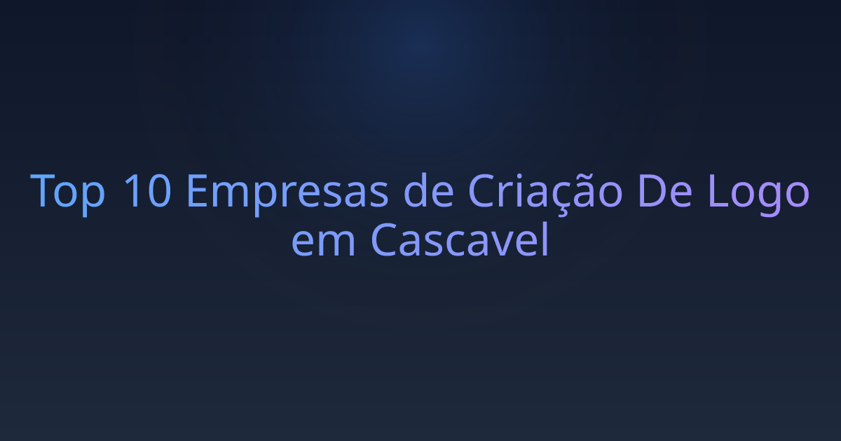 Top 10 Empresas de Criação De Logo em Cascavel