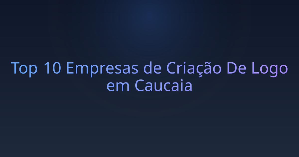 Top 10 Empresas de Criação De Logo em Caucaia