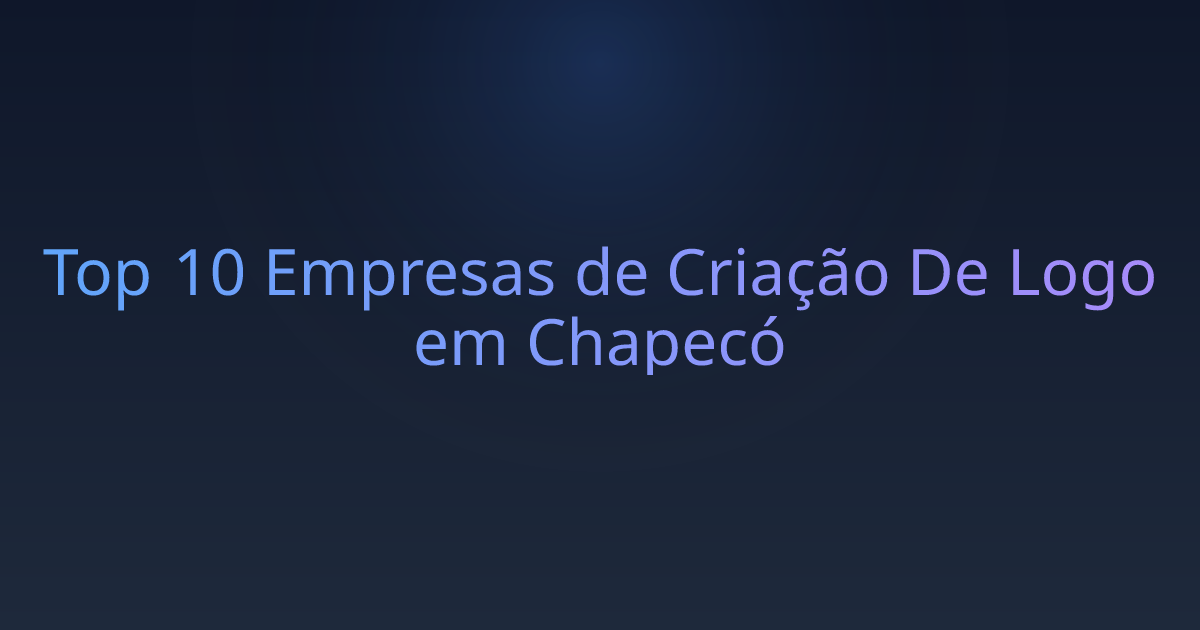 Top 10 Empresas de Criação De Logo em Chapecó