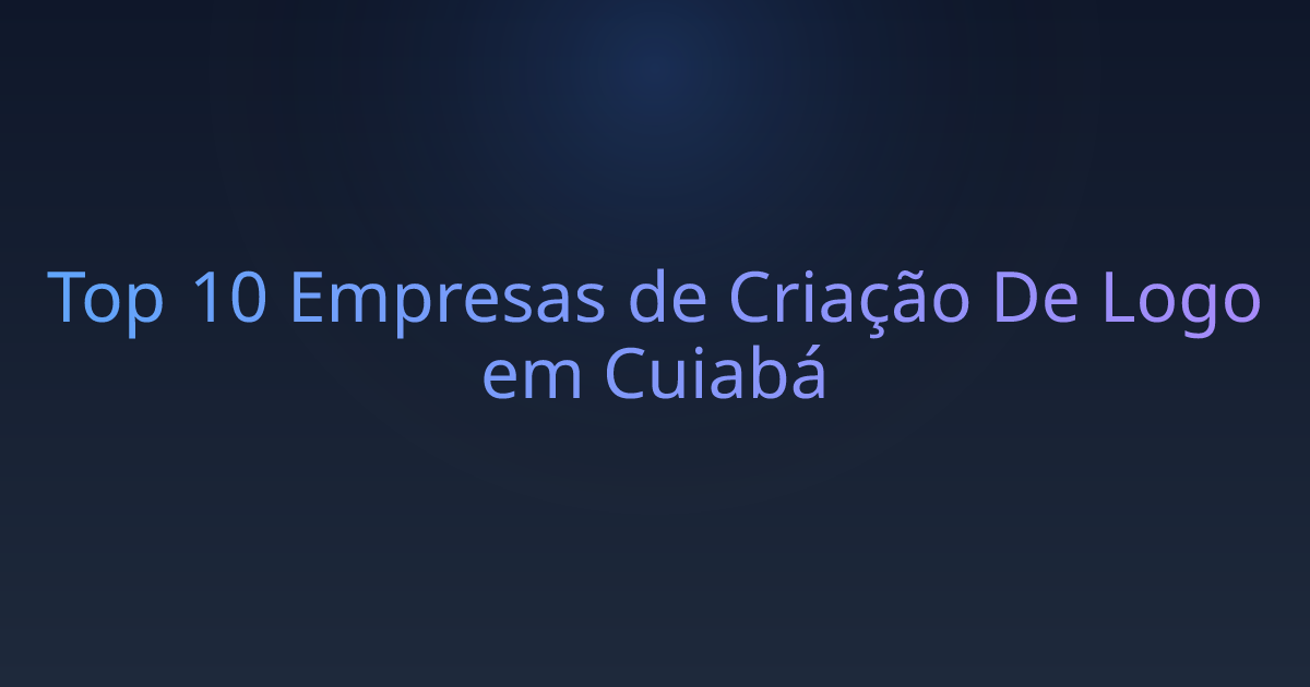 Top 10 Empresas de Criação De Logo em Cuiabá