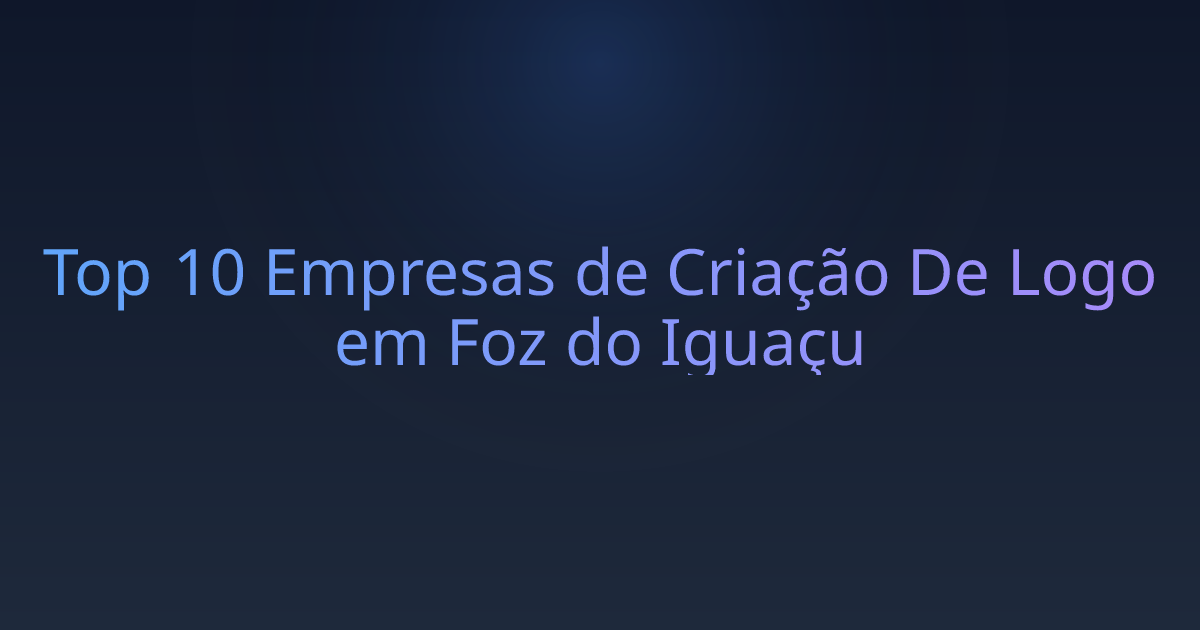 Top 10 Empresas de Criação De Logo em Foz do Iguaçu