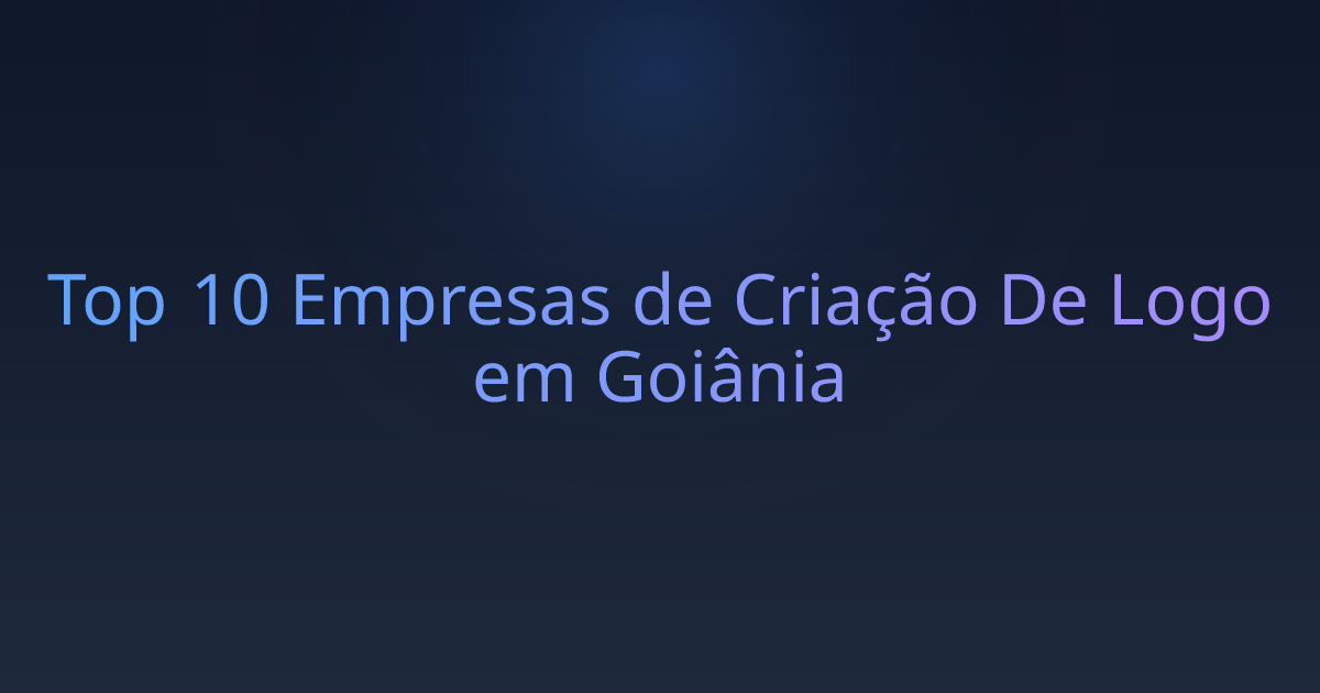 Top 10 Empresas de Criação De Logo em Goiânia