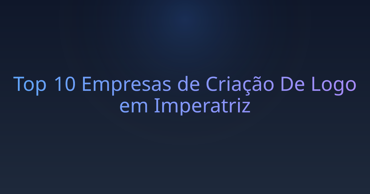 Top 10 Empresas de Criação De Logo em Imperatriz