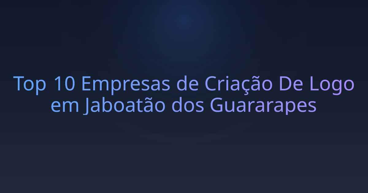 Top 10 Empresas de Criação De Logo em Jaboatão dos Guararapes
