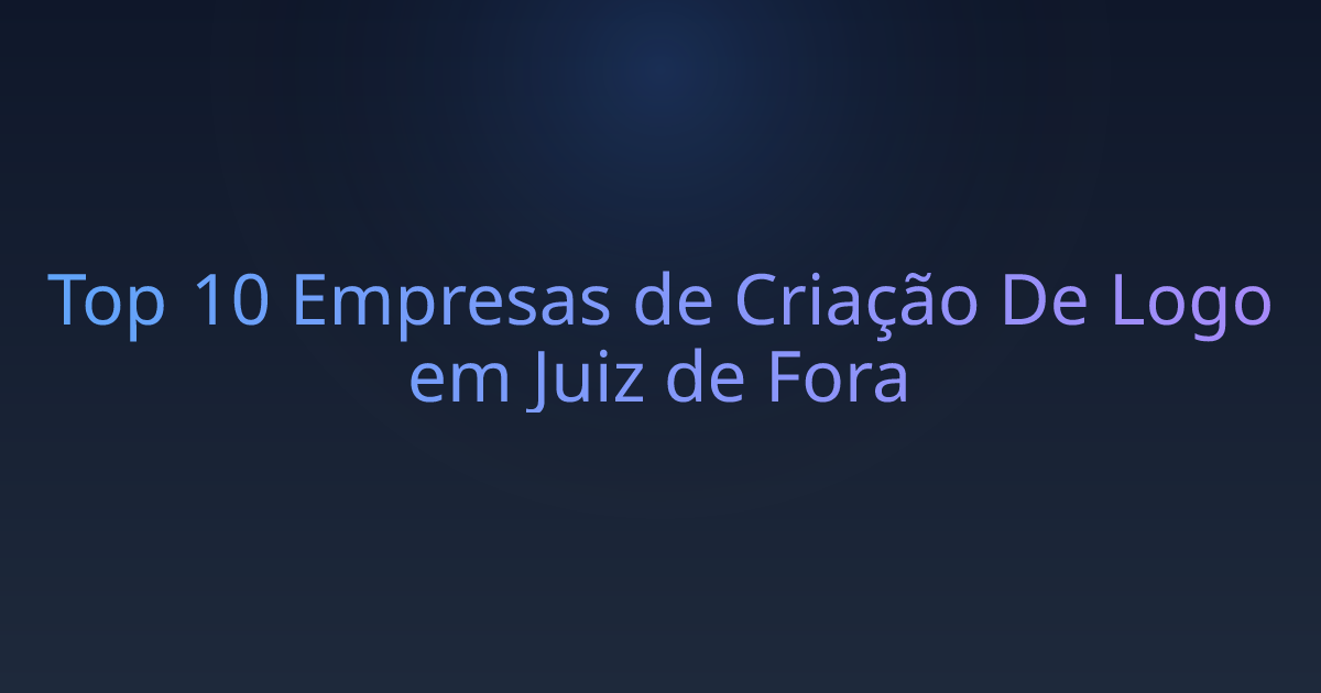 Top 10 Empresas de Criação De Logo em Juiz de Fora