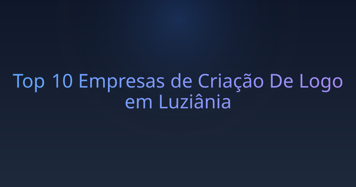 Top 10 Empresas de Criação De Logo em Luziânia