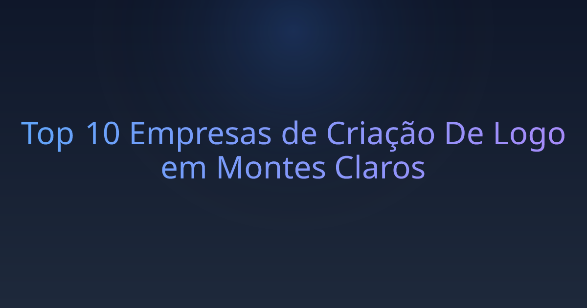 Top 10 Empresas de Criação De Logo em Montes Claros