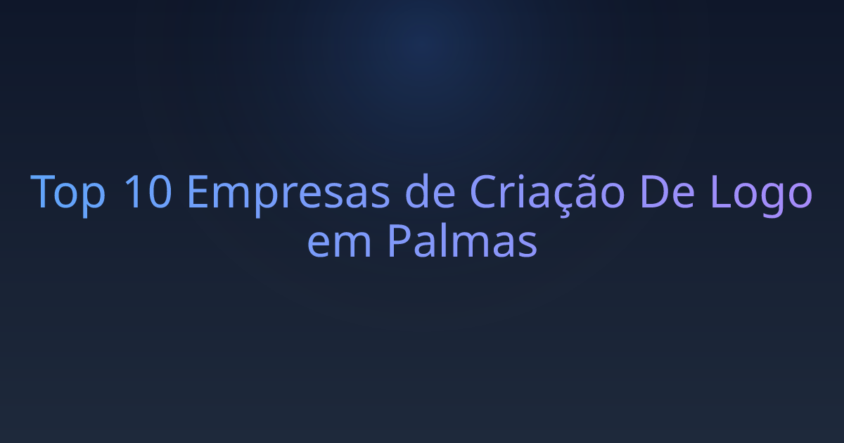 Top 10 Empresas de Criação De Logo em Palmas