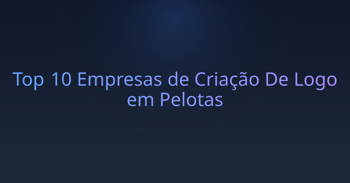 Top 10 Empresas de Criação De Logo em Pelotas