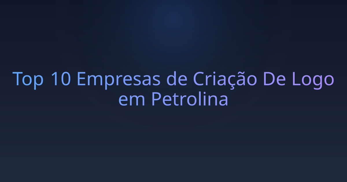 Top 10 Empresas de Criação De Logo em Petrolina