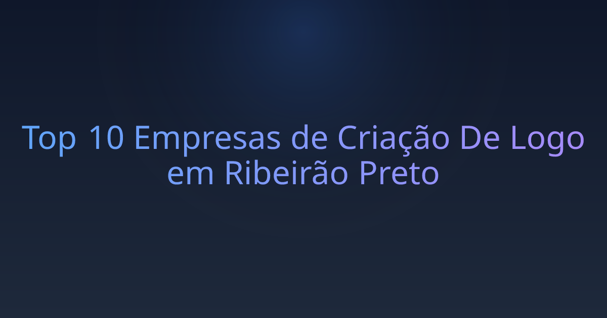 Top 10 Empresas de Criação De Logo em Ribeirão Preto