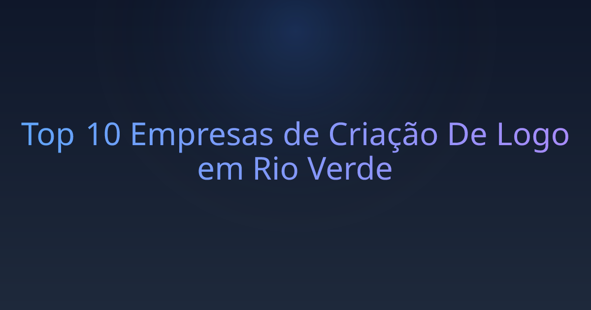 Top 10 Empresas de Criação De Logo em Rio Verde