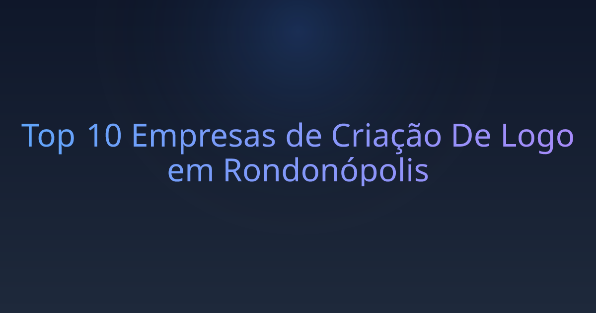 Top 10 Empresas de Criação De Logo em Rondonópolis