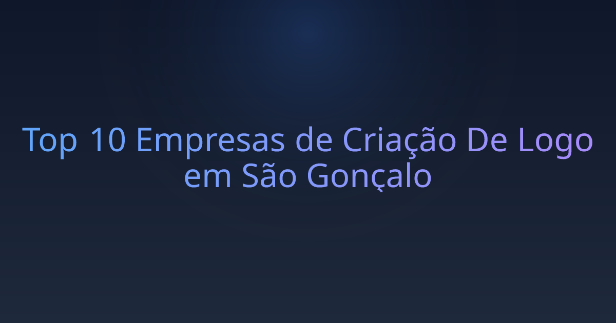 Top 10 Empresas de Criação De Logo em São Gonçalo