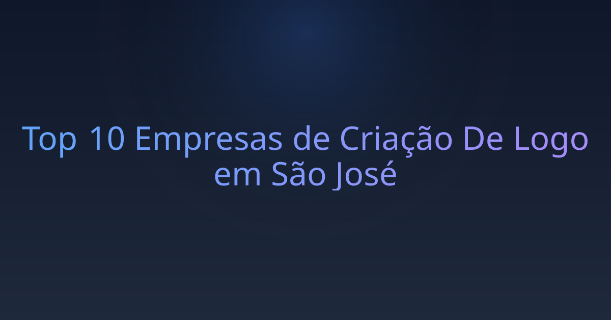Top 10 Empresas de Criação De Logo em São José