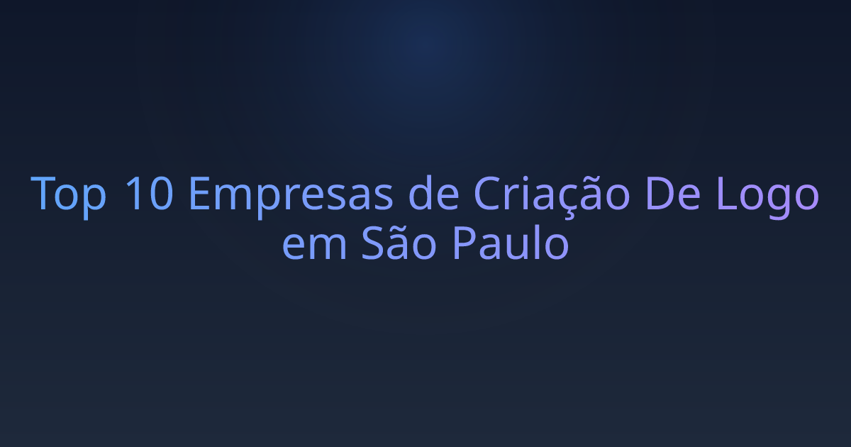 Top 10 Empresas de Criação De Logo em São Paulo