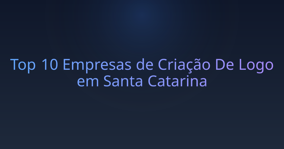 Top 10 Empresas de Criação De Logo em Santa Catarina