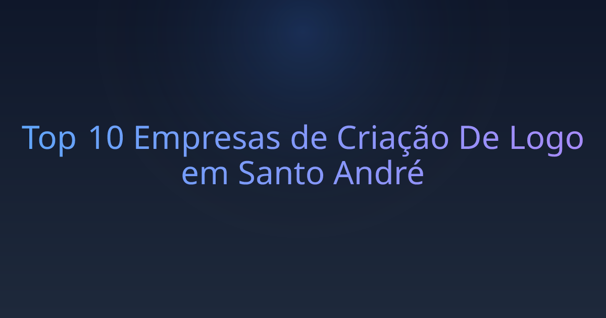 Top 10 Empresas de Criação De Logo em Santo André