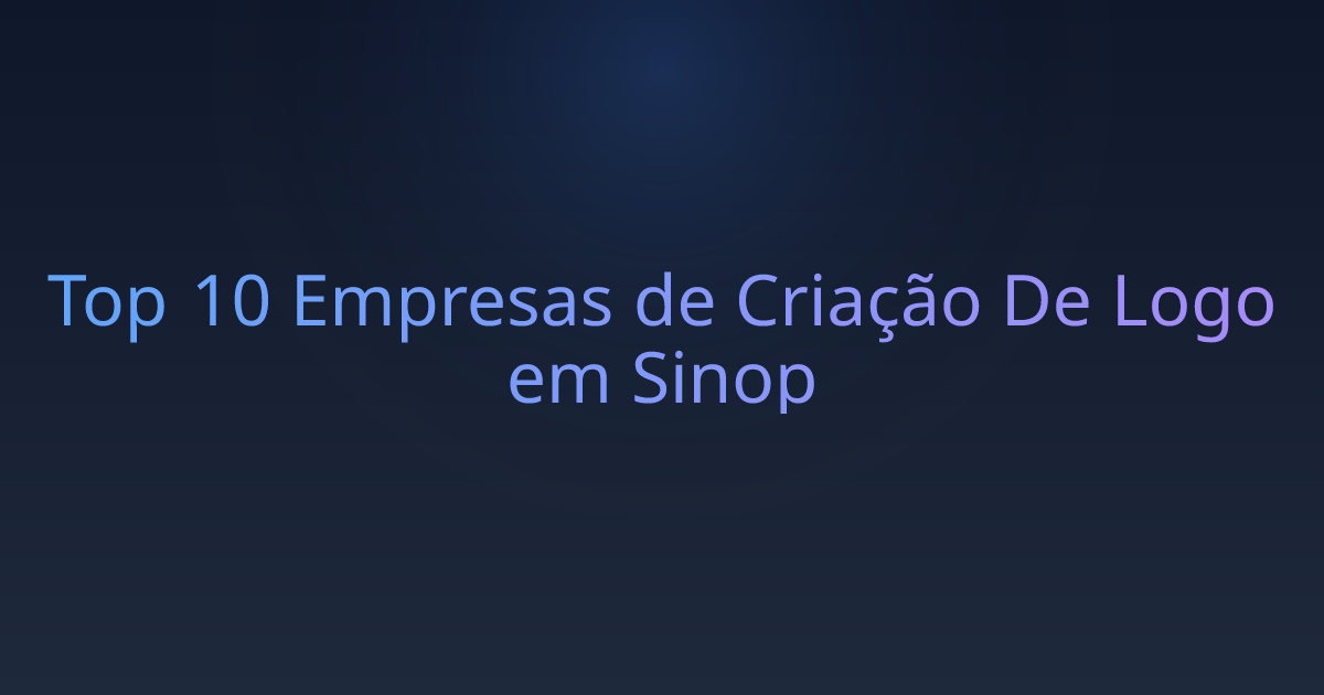 Top 10 Empresas de Criação De Logo em Sinop
