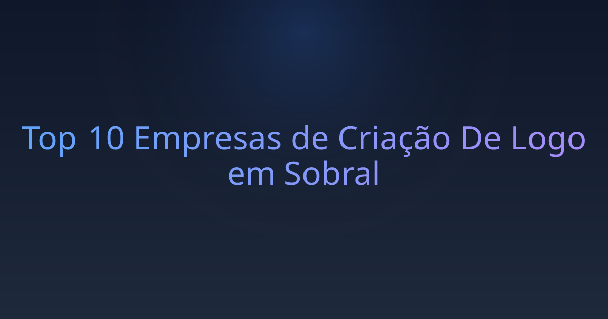 Top 10 Empresas de Criação De Logo em Sobral