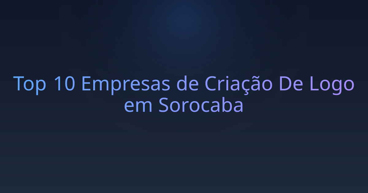 Top 10 Empresas de Criação De Logo em Sorocaba