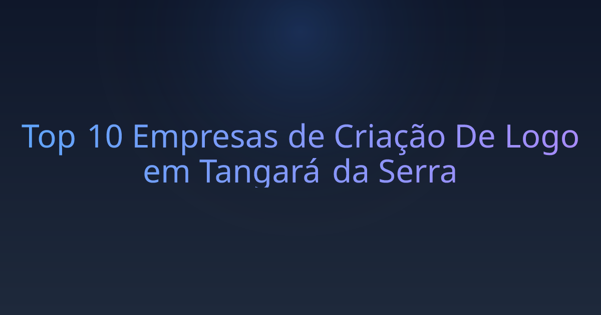 Top 10 Empresas de Criação De Logo em Tangará da Serra