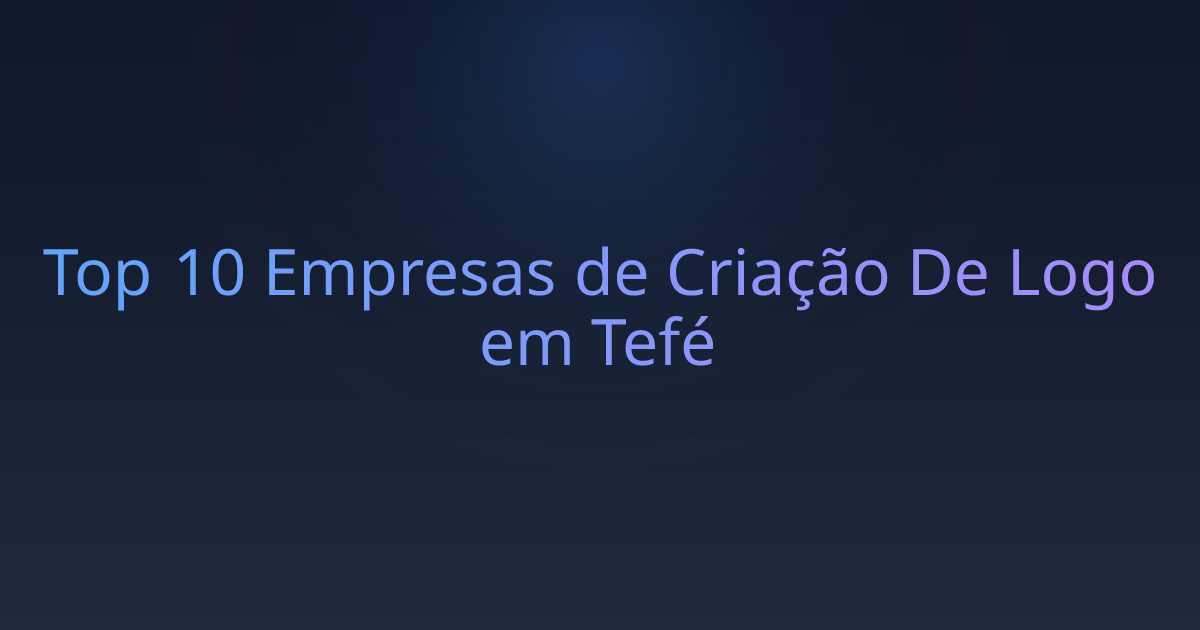 Top 10 Empresas de Criação De Logo em Tefé
