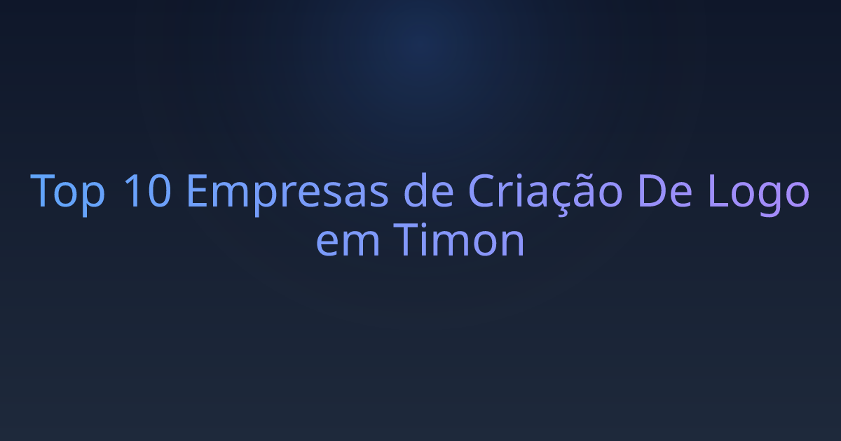 Top 10 Empresas de Criação De Logo em Timon
