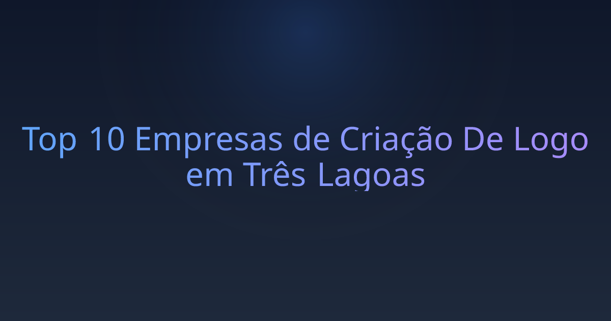 Top 10 Empresas de Criação De Logo em Três Lagoas