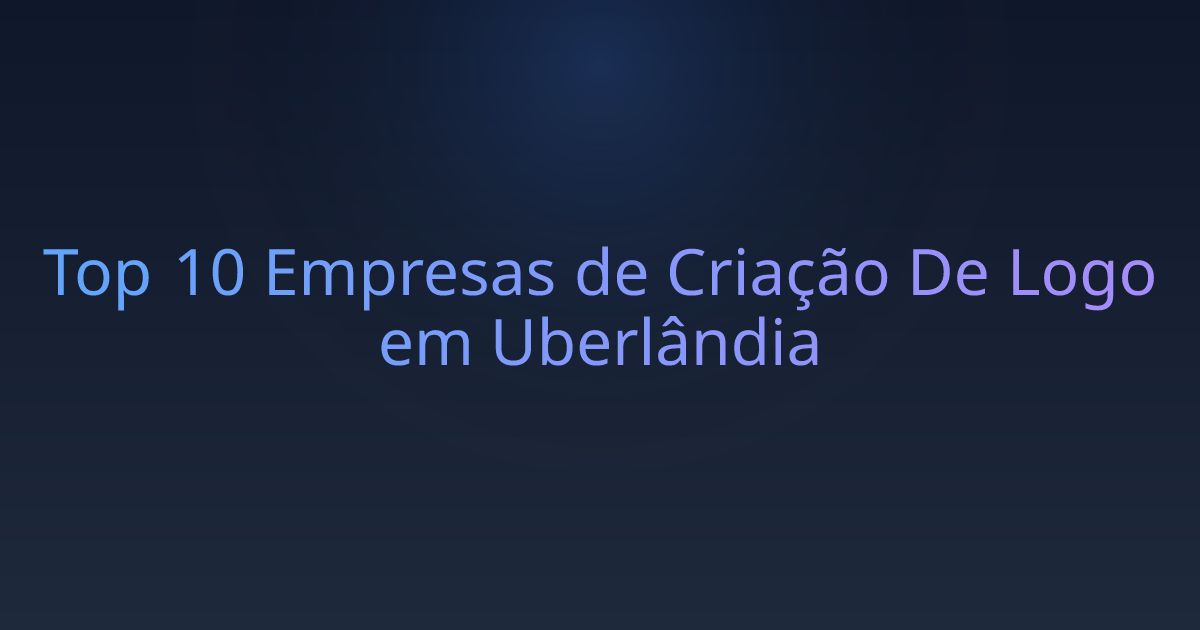 Top 10 Empresas de Criação De Logo em Uberlândia