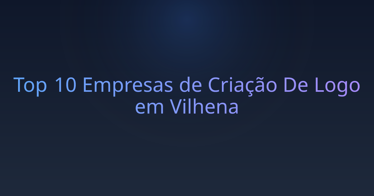 Top 10 Empresas de Criação De Logo em Vilhena