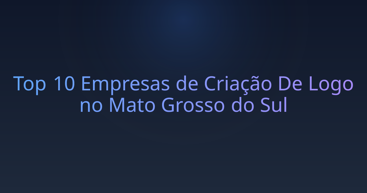 Top 10 Empresas de Criação De Logo no Mato Grosso do Sul