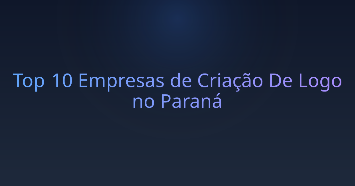 Top 10 Empresas de Criação De Logo no Paraná