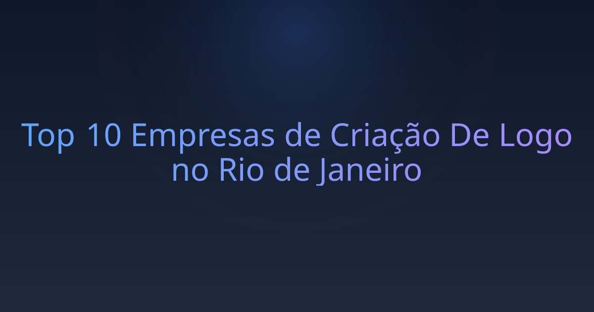 Top 10 Empresas de Criação De Logo no Rio de Janeiro
