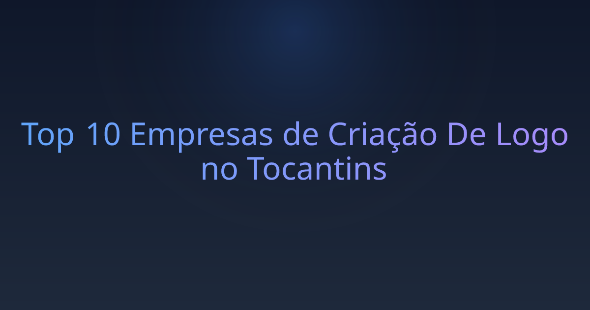 Top 10 Empresas de Criação De Logo no Tocantins