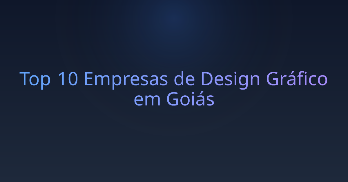 Top 10 Empresas de Design Gráfico em Goiás