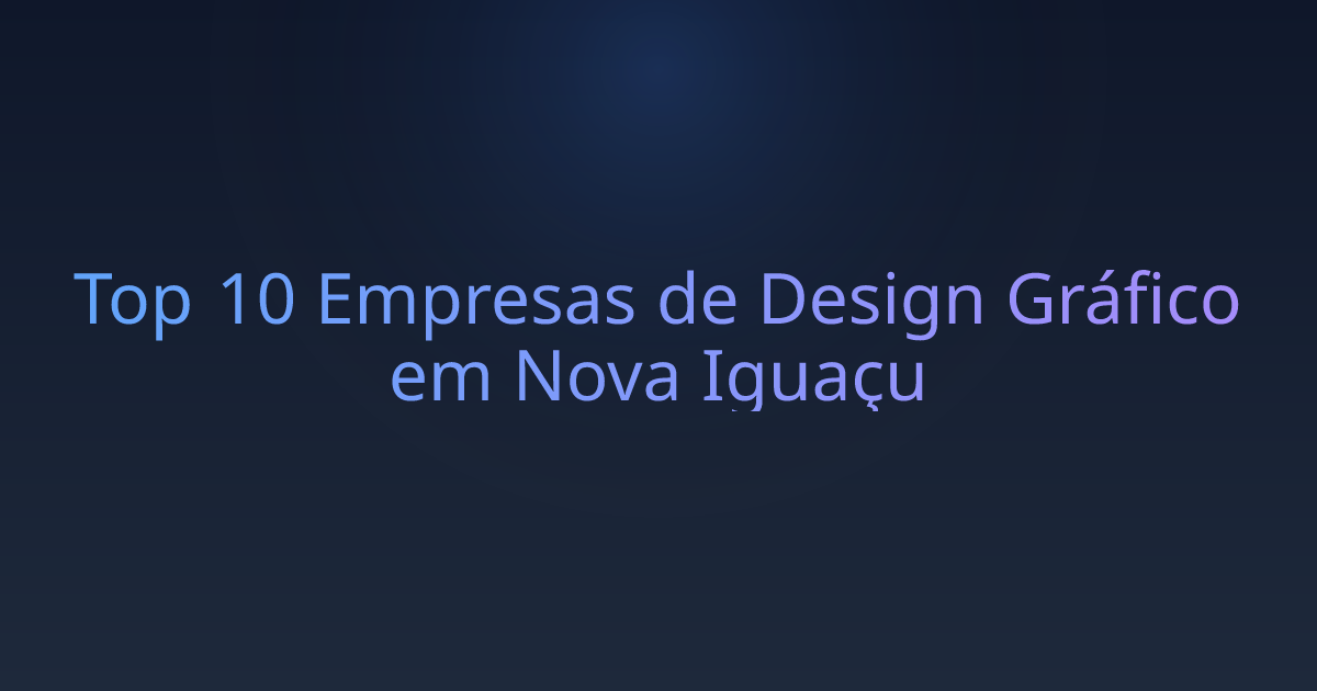 Top 10 Empresas de Design Gráfico em Nova Iguaçu