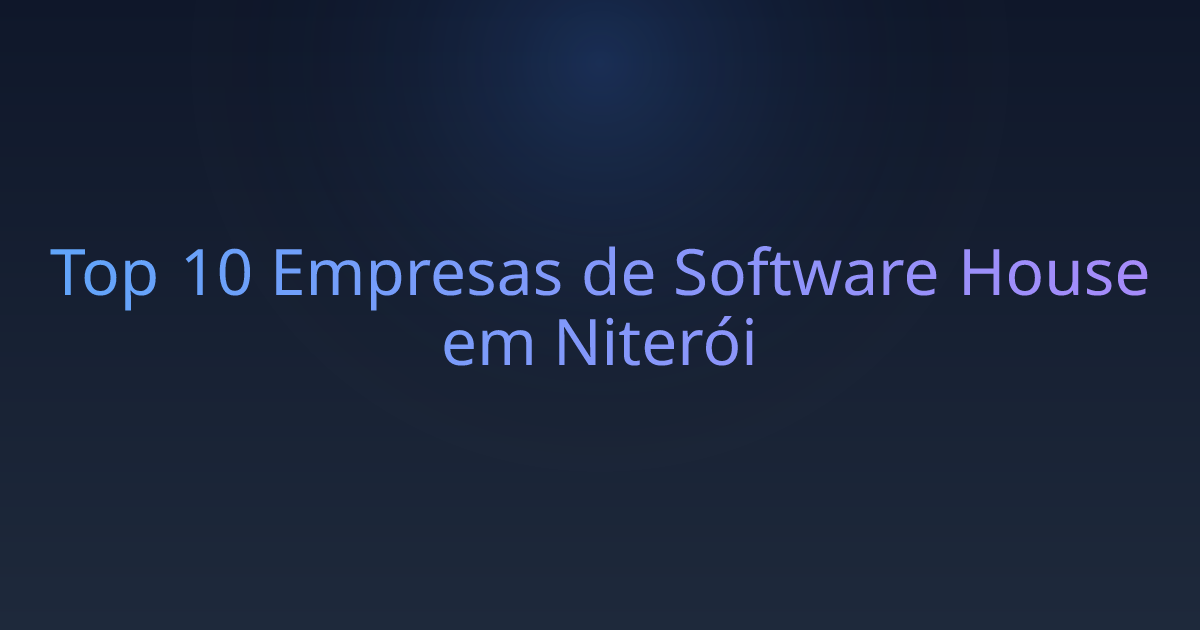 Top 10 Empresas de Software House em Niterói